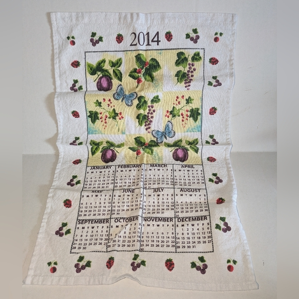 2014 calendar towel